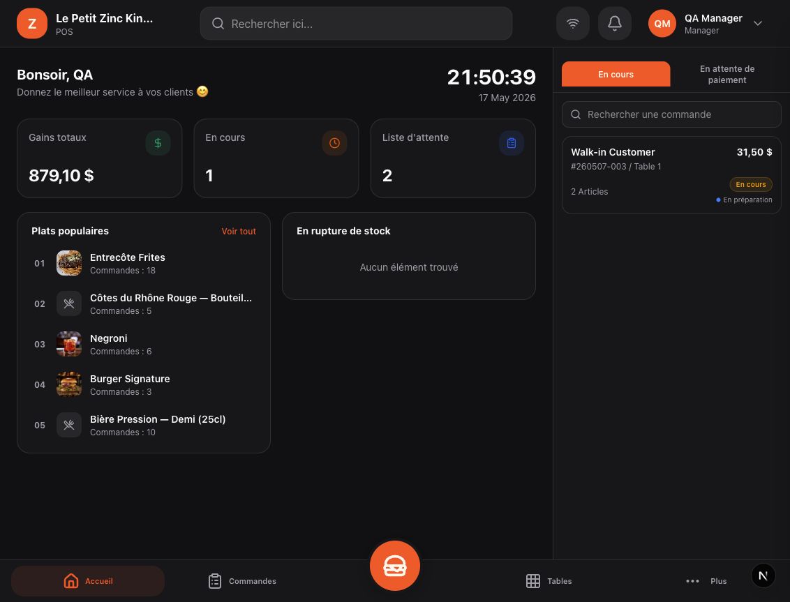 Analytics dashboard and restaurant reports 2